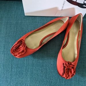 NEW Nine West Rose Satin Ballet Flats Size 9.5